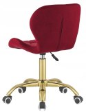 Krzesło obrotowe VASTO OFFICE VELVET BURGUNDY GOLD