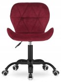 Krzesło obrotowe VASTO OFFICE VELVET BURGUNDY SMOKE
