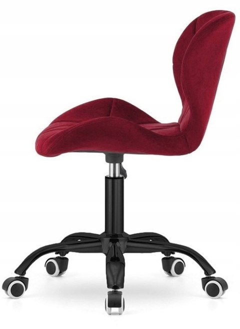 Krzesło obrotowe VASTO OFFICE VELVET BURGUNDY SMOKE
