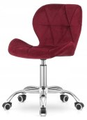 Krzesło obrotowe VASTO OFFICE VELVET BURGUNDY