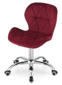 Krzesło obrotowe VASTO OFFICE VELVET BURGUNDY