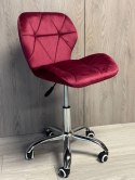 Krzesło obrotowe VASTO OFFICE VELVET BURGUNDY