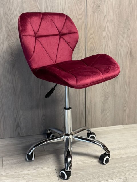 Krzesło obrotowe VASTO OFFICE VELVET BURGUNDY