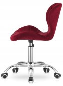 Krzesło obrotowe VASTO OFFICE VELVET BURGUNDY