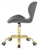 Krzesło obrotowe VASTO OFFICE VELVET DARK GREY GOLD