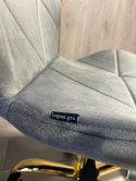 Krzesło obrotowe VASTO OFFICE VELVET DARK GREY GOLD