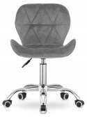 Krzesło obrotowe VASTO OFFICE VELVET DARK GREY