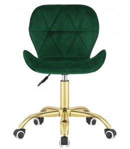 Krzesło obrotowe VASTO OFFICE VELVET FOREST GREEN GOLD