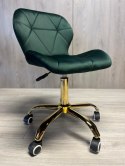 Krzesło obrotowe VASTO OFFICE VELVET FOREST GREEN GOLD