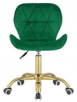 Krzesło obrotowe VASTO OFFICE VELVET GREEN GOLD