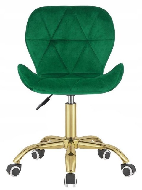 Krzesło obrotowe VASTO OFFICE VELVET GREEN GOLD