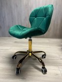 Krzesło obrotowe VASTO OFFICE VELVET GREEN GOLD