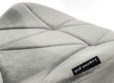 Krzesło obrotowe VASTO OFFICE VELVET GREY GOLD