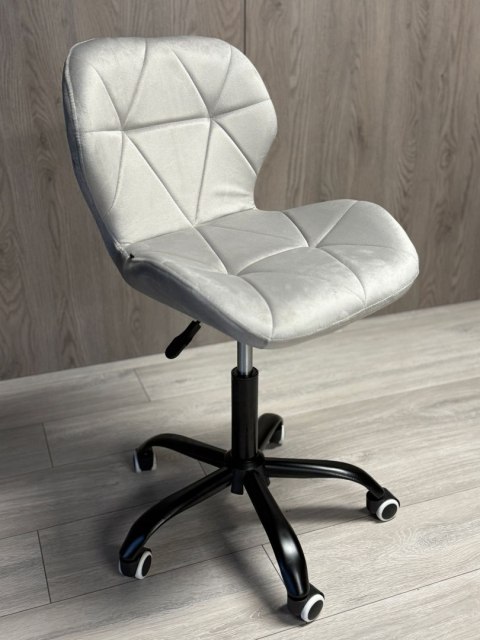 Krzesło obrotowe VASTO OFFICE VELVET GREY SMOKE