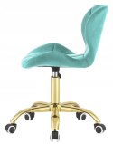 Krzesło obrotowe VASTO OFFICE VELVET MINT GOLD