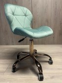 Krzesło obrotowe VASTO OFFICE VELVET MINT ROSE GOLD