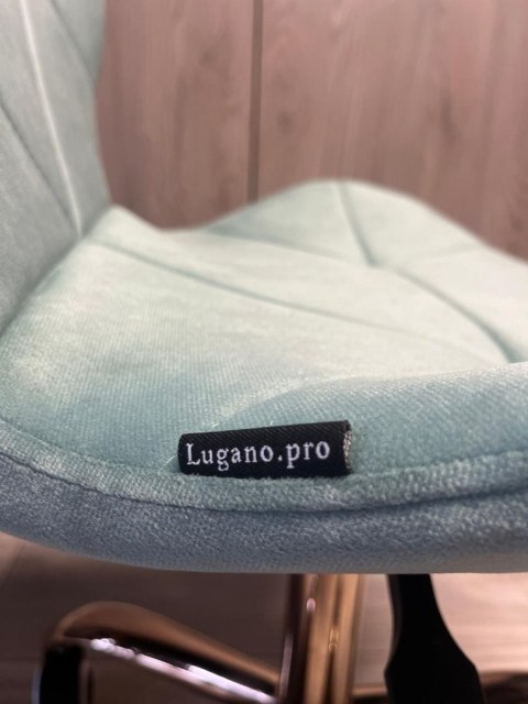 Krzesło obrotowe VASTO OFFICE VELVET MINT ROSE GOLD