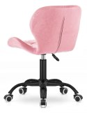 Krzesło obrotowe VASTO OFFICE VELVET PINK SMOKE