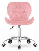 Krzesło obrotowe VASTO OFFICE VELVET PINK