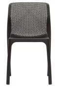 Krzesło plastikowe nowoczesne SILLA BLACK
