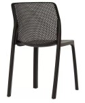 Krzesło plastikowe nowoczesne SILLA BLACK