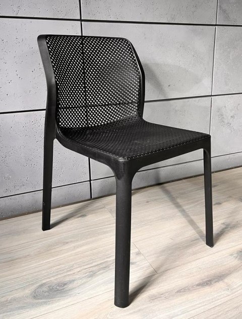 Krzesło plastikowe nowoczesne SILLA BLACK