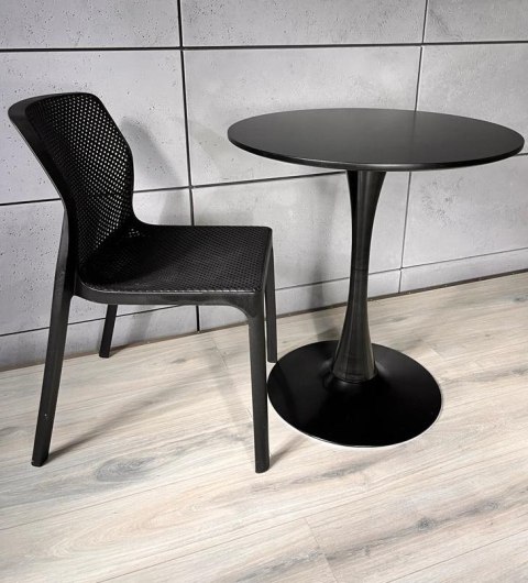 Krzesło plastikowe nowoczesne SILLA BLACK