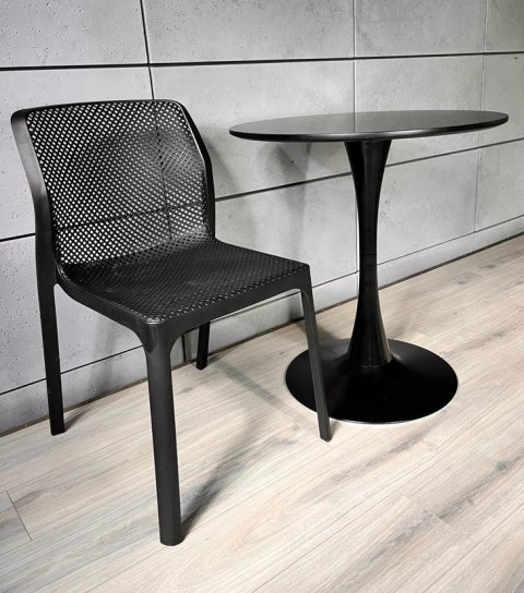 Krzesło plastikowe nowoczesne SILLA BLACK