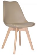 Krzesło skandynawskie MONZA BEIGE PU