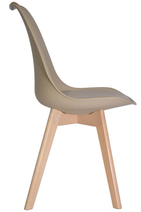 Krzesło skandynawskie MONZA BEIGE PU
