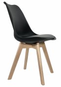 Krzesło skandynawskie MONZA BLACK PU