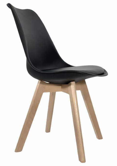Krzesło skandynawskie MONZA BLACK Pro