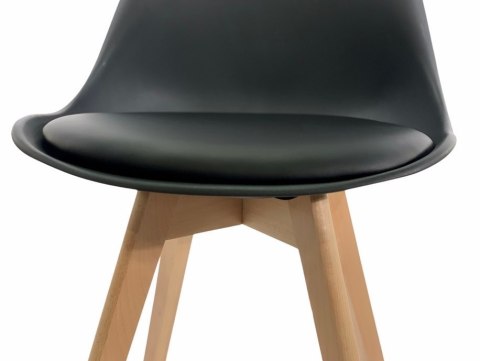 Krzesło skandynawskie MONZA BLACK Pro