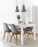 Krzesło skandynawskie MONZA DARK GREY PU
