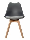 Krzesło skandynawskie MONZA DARK GREY Pro - Grey Fabric V