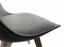 Krzesło skandynawskie MONZA DARK GREY Pro - Grey Fabric V