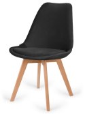 Krzesło skandynawskie MONZA GRANDE BLACK VELVET II GATUNEK