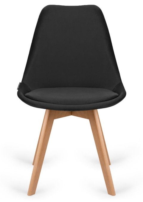 Krzesło skandynawskie MONZA GRANDE BLACK VELVET II GATUNEK