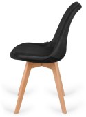 Krzesło skandynawskie MONZA GRANDE BLACK VELVET II GATUNEK