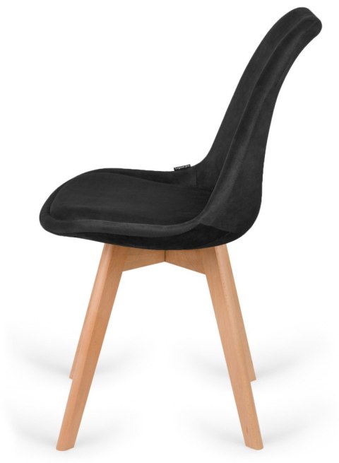 Krzesło skandynawskie MONZA GRANDE BLACK VELVET II GATUNEK