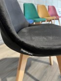 Krzesło skandynawskie MONZA GRANDE BLACK VELVET II GATUNEK