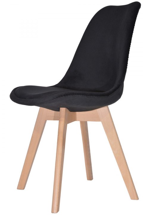 Krzesło skandynawskie MONZA GRANDE BLACK VELVET II GATUNEK