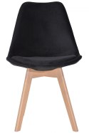 Krzesło skandynawskie MONZA GRANDE BLACK VELVET II GATUNEK