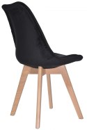Krzesło skandynawskie MONZA GRANDE BLACK VELVET II GATUNEK