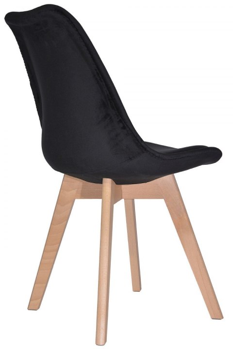 Krzesło skandynawskie MONZA GRANDE BLACK VELVET II GATUNEK