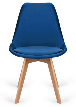 Krzesło skandynawskie MONZA GRANDE BLUE VELVET