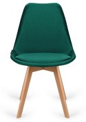 Krzesło skandynawskie MONZA GRANDE GREEN VELVET