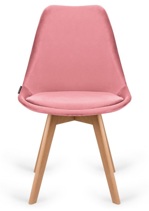 Krzesło skandynawskie MONZA GRANDE PINK VELVET