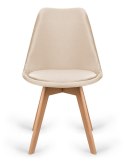 Krzesło skandynawskie MONZA GRANDE Zestaw 4 sztuki BEIGE VELVET