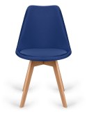 Krzesło skandynawskie MONZA GRANDE Zestaw 4 sztuki BLUE VELVET